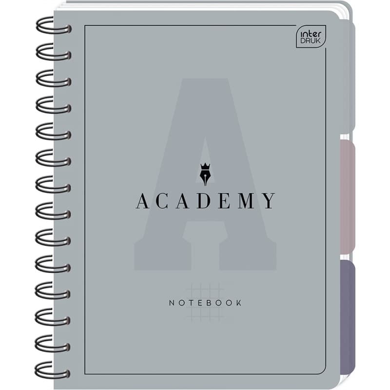 Kołozeszyt A4 100k. kratka 90g przekł PP ACADEMY