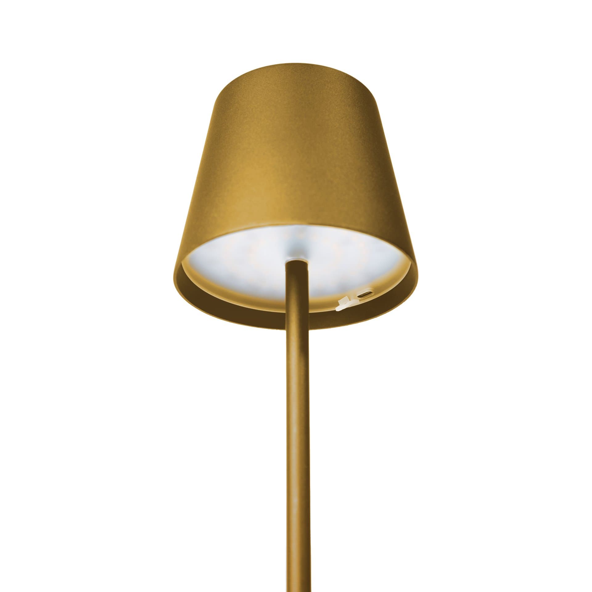 Lampka restauracyjno-barowa led PLATINET złota 4W 400lm wodoodporna z akumulatorem 4000mAh (45927)