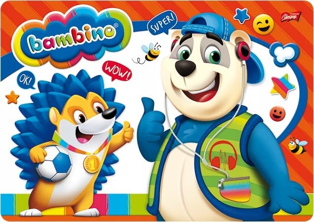 Podkładka laminowana na biurko A3 do prac plastycznych BAMBINO St.Majewski