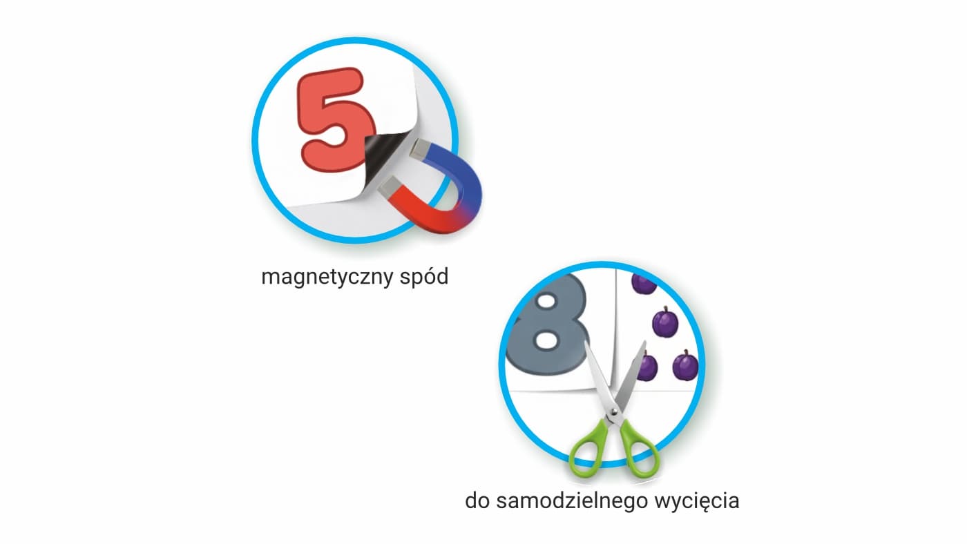 Zestaw kreatywny - magnetyczne cyferki ZK-MC-01 BIURFOL