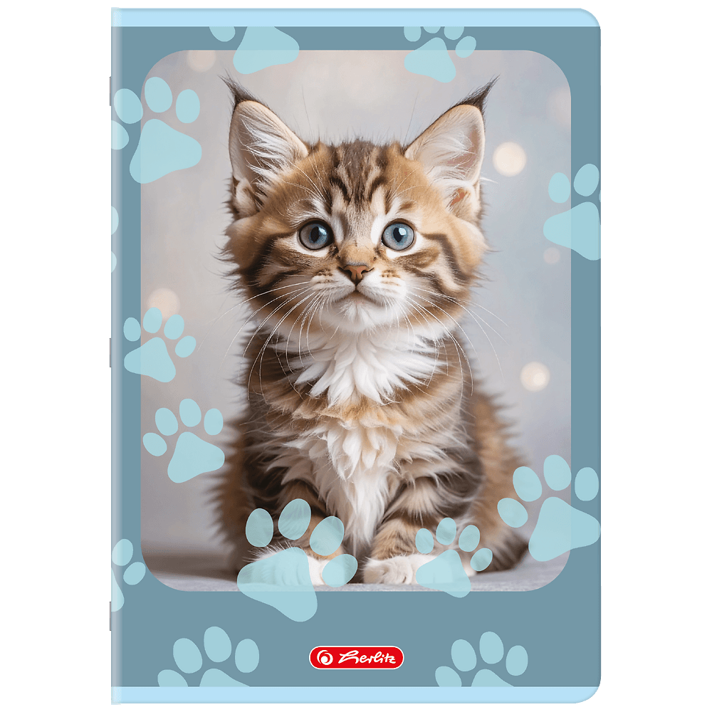 Zeszyt A4 32k kratka z marginesem ANIMALS 400206430 HERLITZ