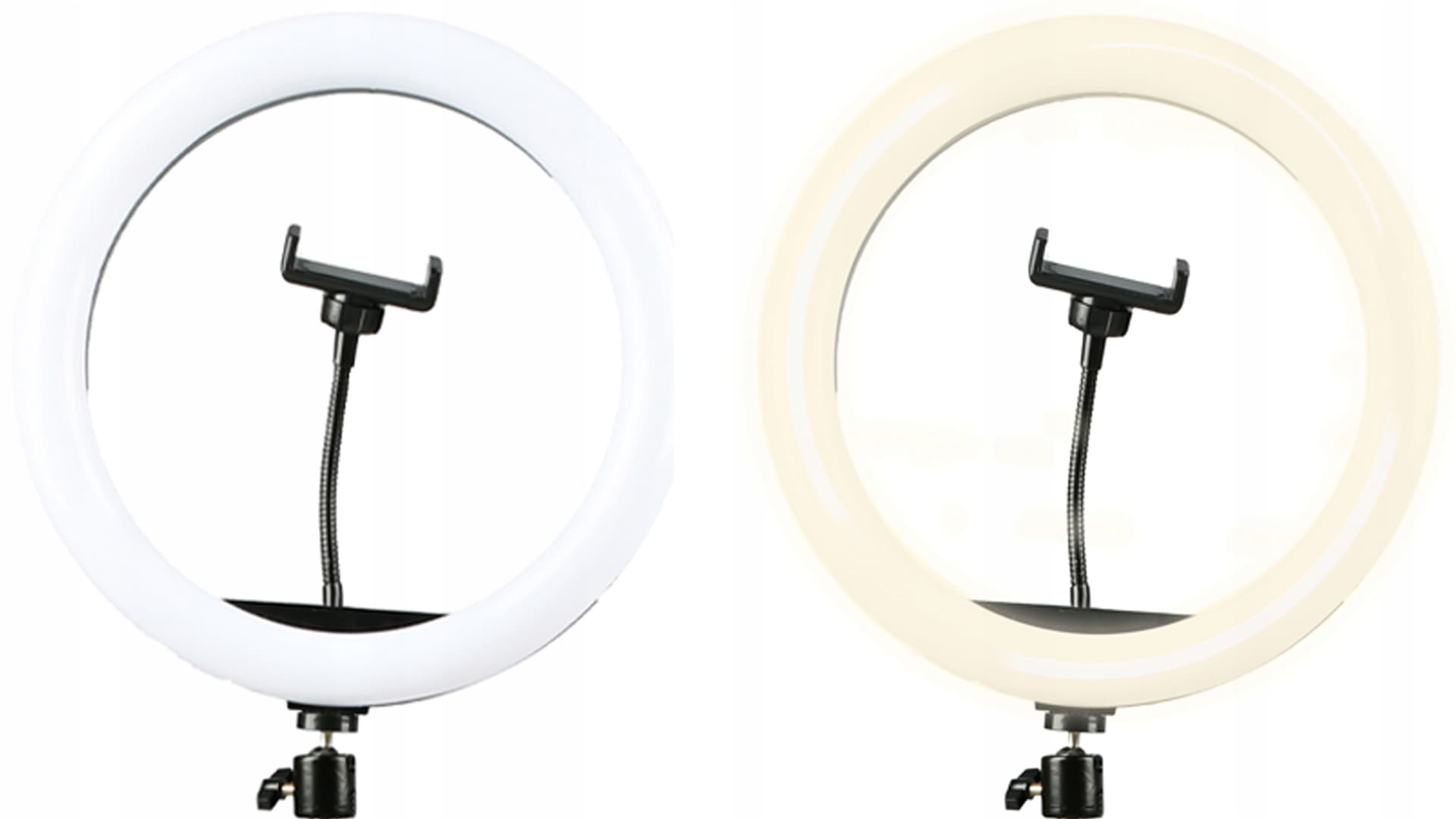 Statyw + lampa led ring 30cm + uchwyt na telefon (RLT-1201) DENVER