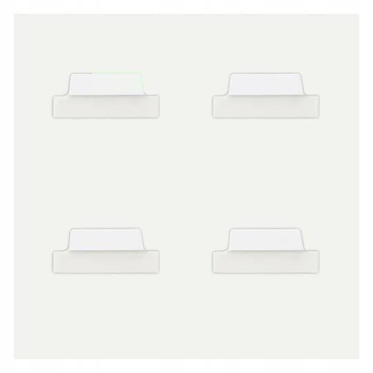 Zakładki indeksujące samoprzylepne 63,5x25,4mm przezroczyste z białą zakładką Ultra Tabs 74789 AVERY ZWECKFORM