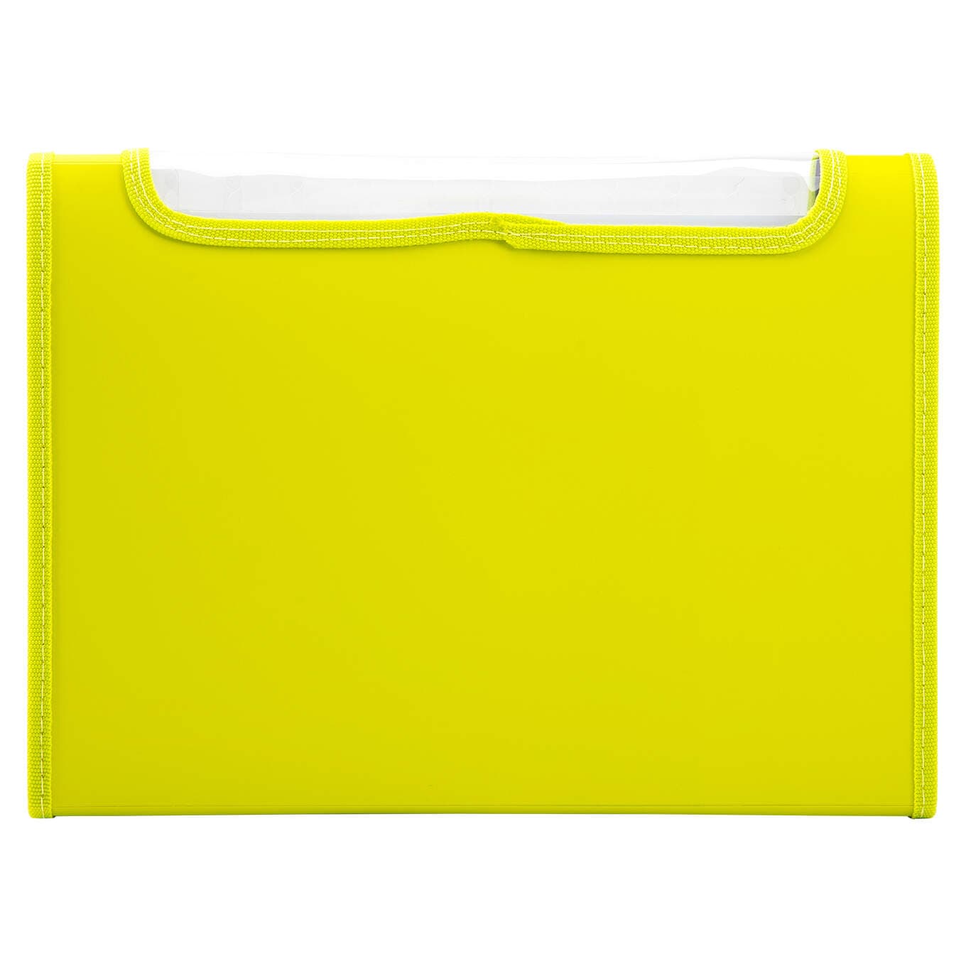 Teczka harmonijkowa z gumką 13-przegródek okno PVC RIO zielona 38128 GREEN DELI