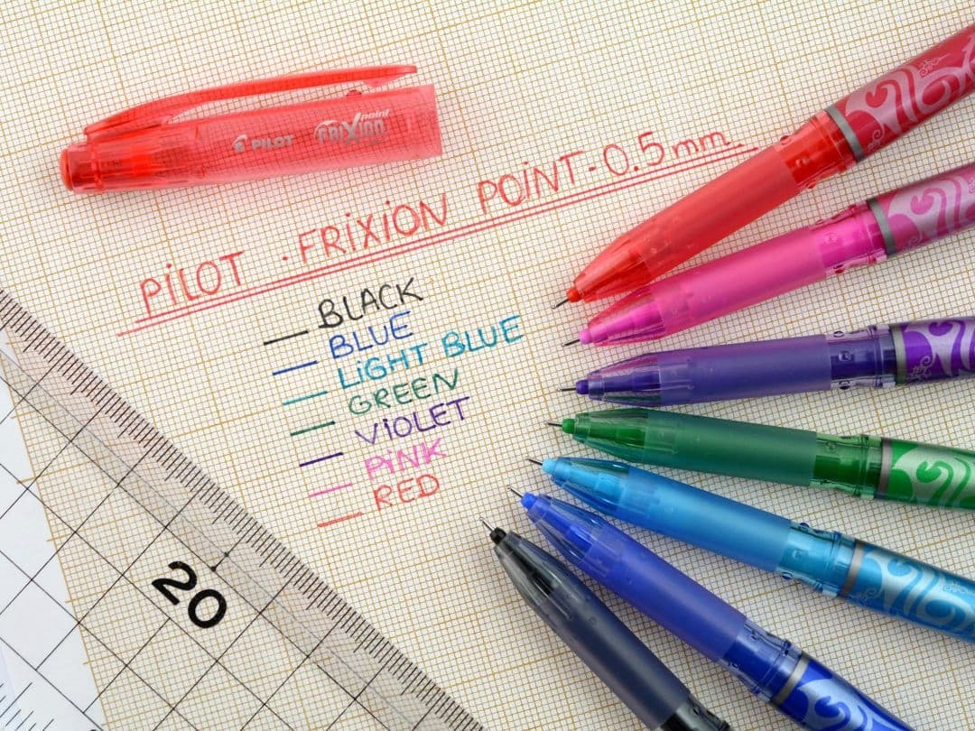 Pióro kulkowe FRIXION POINT 0,5 czerwone igłowa końcówka BL-FRP5-R PILOT