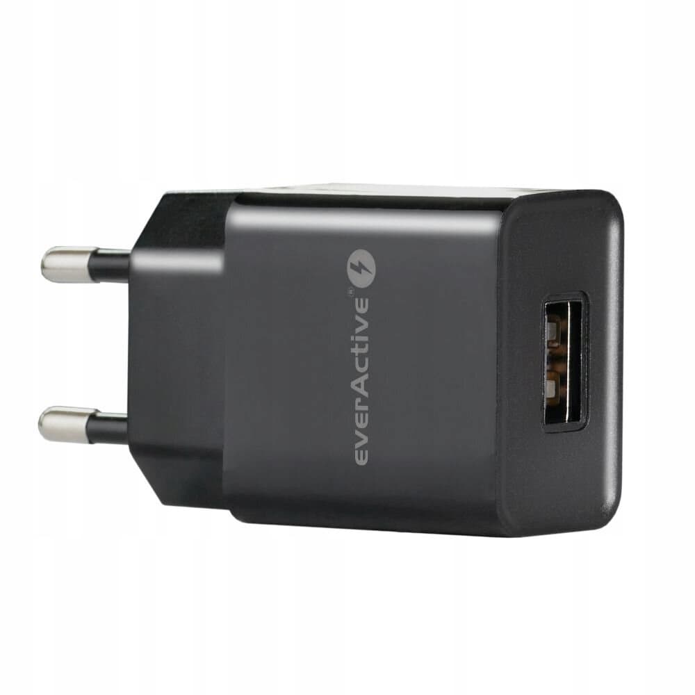 Ładowarka sieciowa 230V EVERACTIVE SC-200B 1xUSB 2,4A czarna 12W
