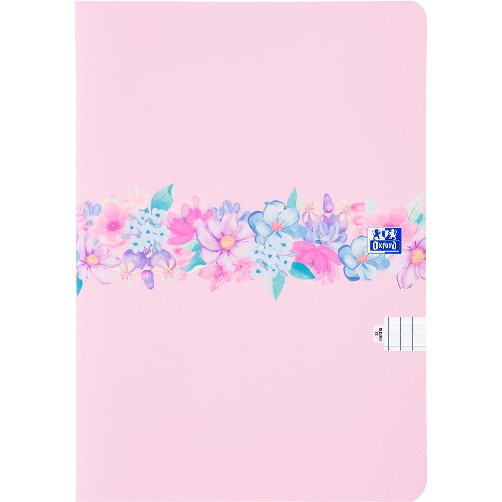 Zeszyt A5 32k kratka margines FLOWERS 400181449 OXFORD