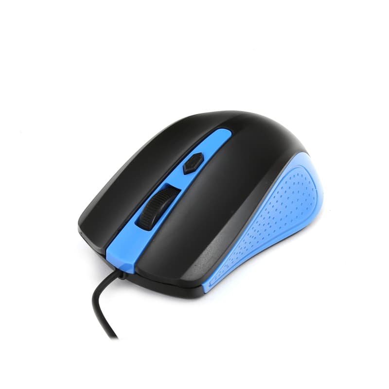 Mysz OMEGA optyczna 1600dpi USB czarno-niebieska (41787)