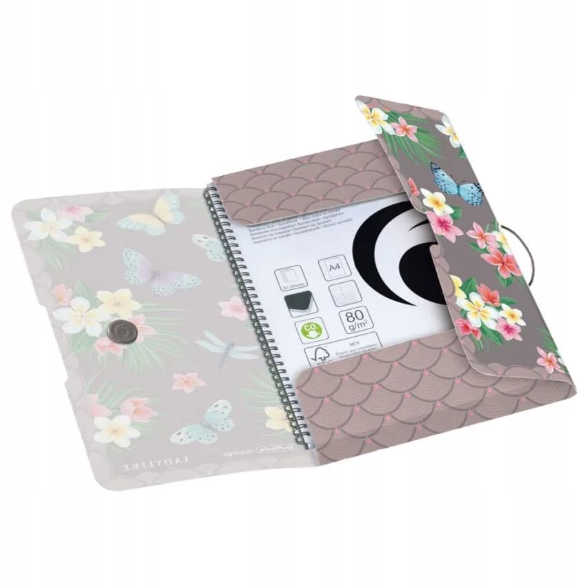 Teczka z gumką na dokumenty A4 PP LADYLIKE BUTTERFLIES 50044009 HERLITZ
