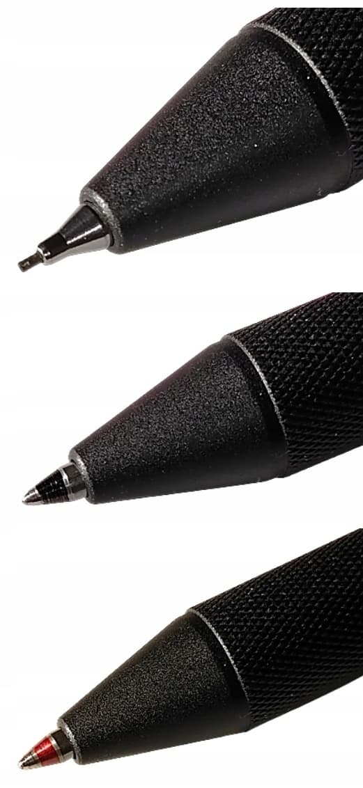 Multipen Rotring 600 3w1 Czarny/Czerwony/Ołówek F/0,5mm obudowa met. 2164108