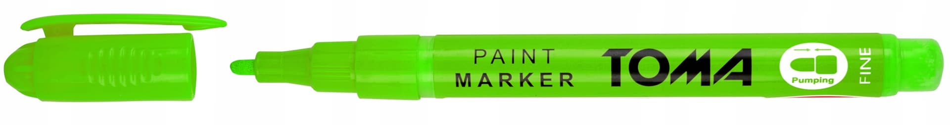 Marker olejowy F neon zielony 1,5mm TO-441 TOMA