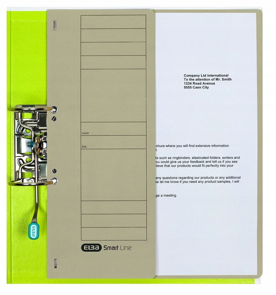 Skoroszyt oczkowy 1/2 A4 szary 100551880 ELBA