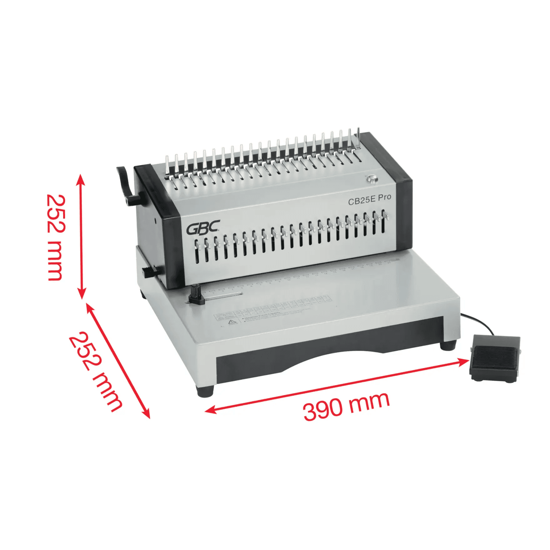 Bindownica profesjonalna grzbietowa elektryczna CB25E Pro dziurkowanie 25k bindowanie 500k 4410038 GBC