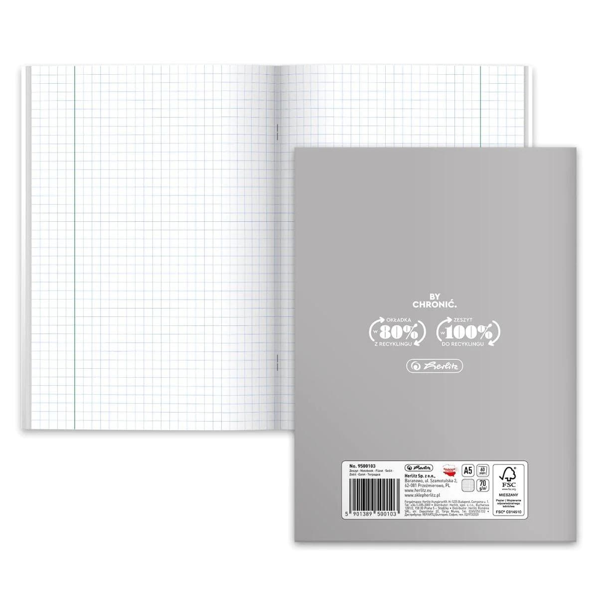 Zeszyt szkolny przedmiotowy A5 60 kartek w kratkę 70g RELIGIA 9500103 HERLITZ