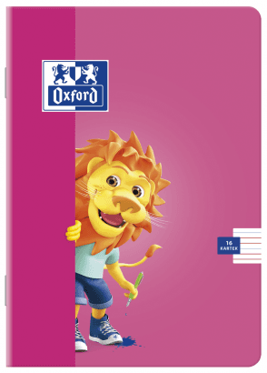 Zeszyt A5 16k 90g. 3-linia kolorowa LION 400106954 TOP