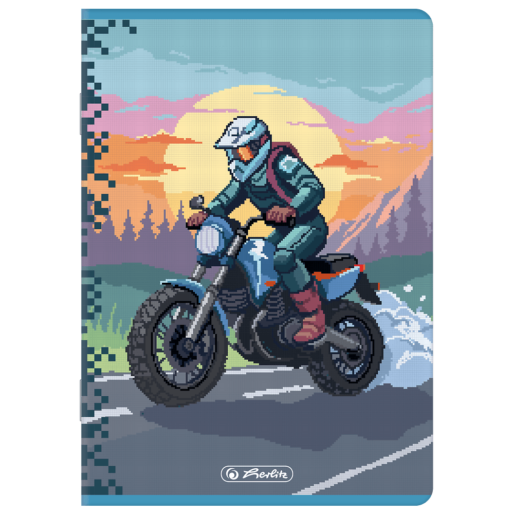 Zeszyt A5 32k kratka z marginesem PREMIUM PIXEL FUN 400206283 HERLITZ