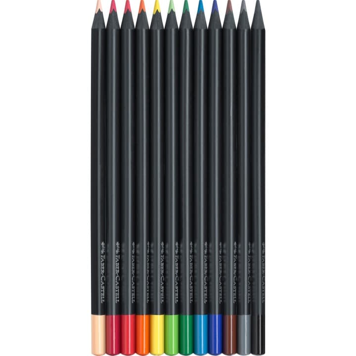 Kredki trójkatne BLACK EDITION 12kol. FABER CASTEL 116412