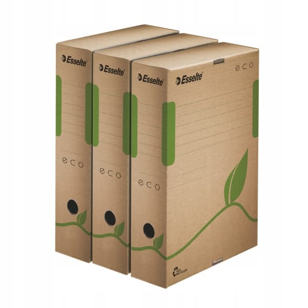 Pudło archiwizacyjne na dokumenty 80mm ECO siarczanowe 623916 ESSELTE