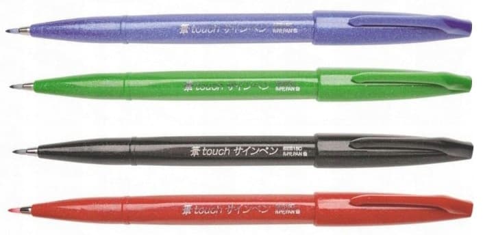 Zestaw BASIC+LEKCJA do LETTERINGU SES15C-ABCD-L PENTEL