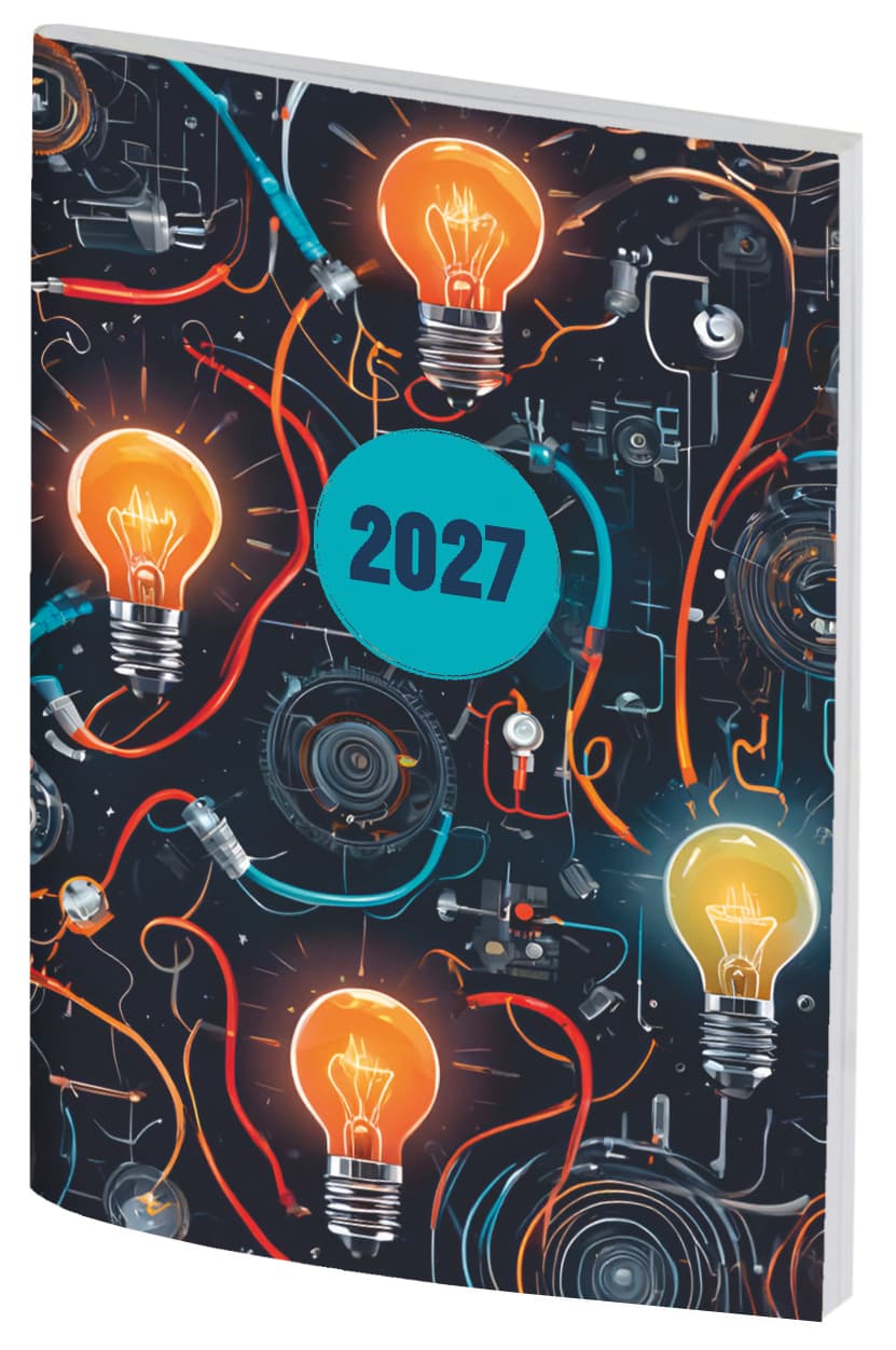 Kalendarz kieszonkowy A7 oprawa PCV bezbarwny 2027 A7040B-MIX Wokół Nas