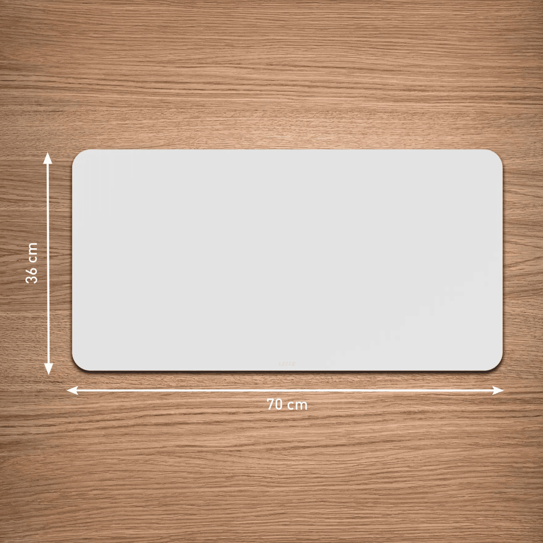 Mata na biurko skórzana 700x360mm jasnoszara 53850085 LEITZ