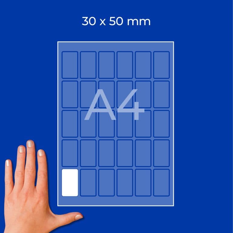 Etykiety do kodów QR papierowe z trwałym klejem białe 50x30mm (30 ark.) L7133-30 AVERY ZWECKFORM
