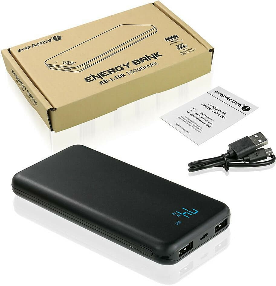 Powerbank 10000mAh EVERACTIVE Energy Bank (EB-L10k)