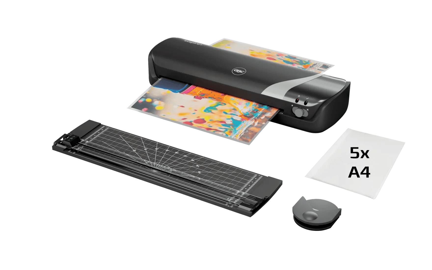 Laminator Inspire+ A4 4w1 czarny 4410036 GBC