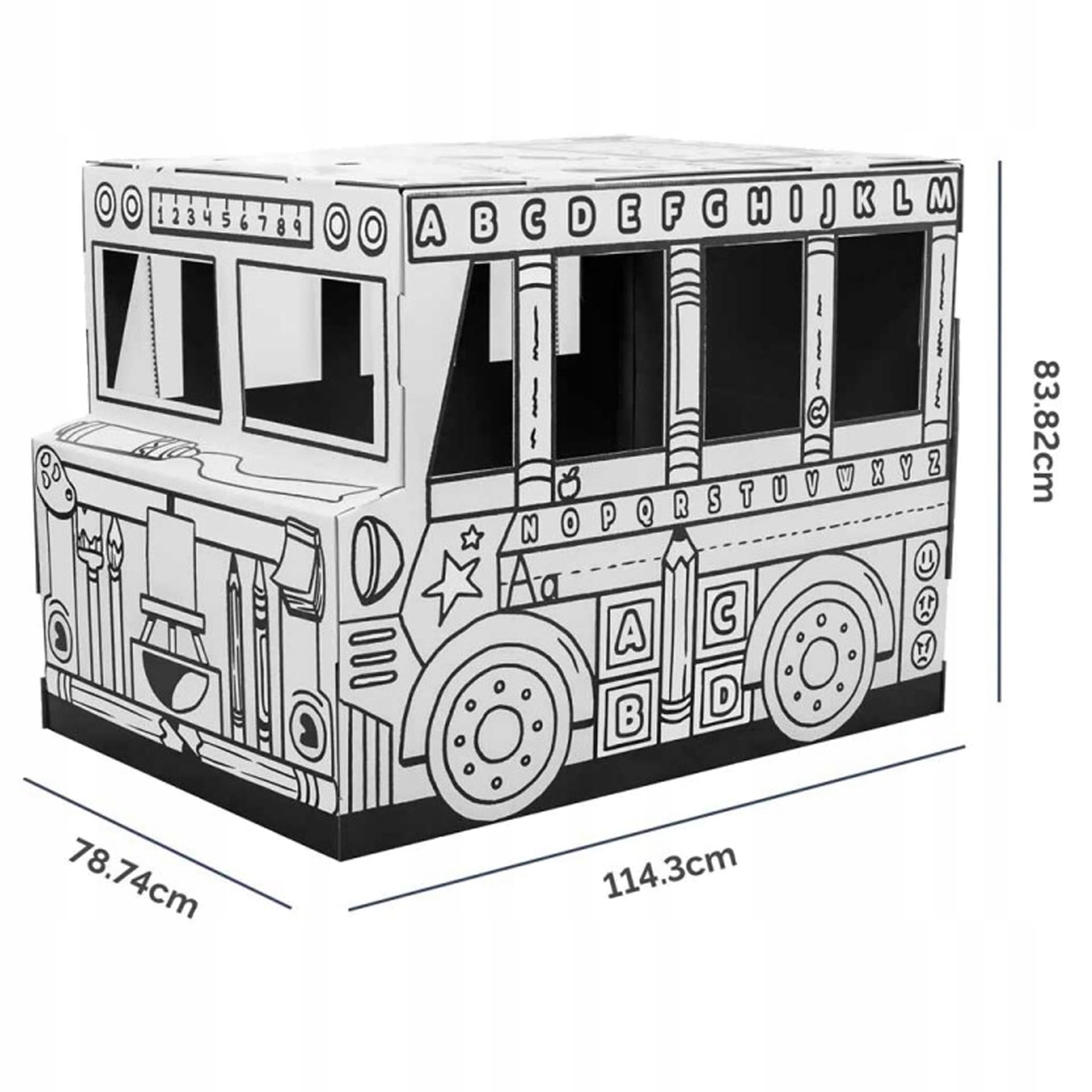 Domek do kolorowania AUTOBUS XXL 100130976 FELLOWES