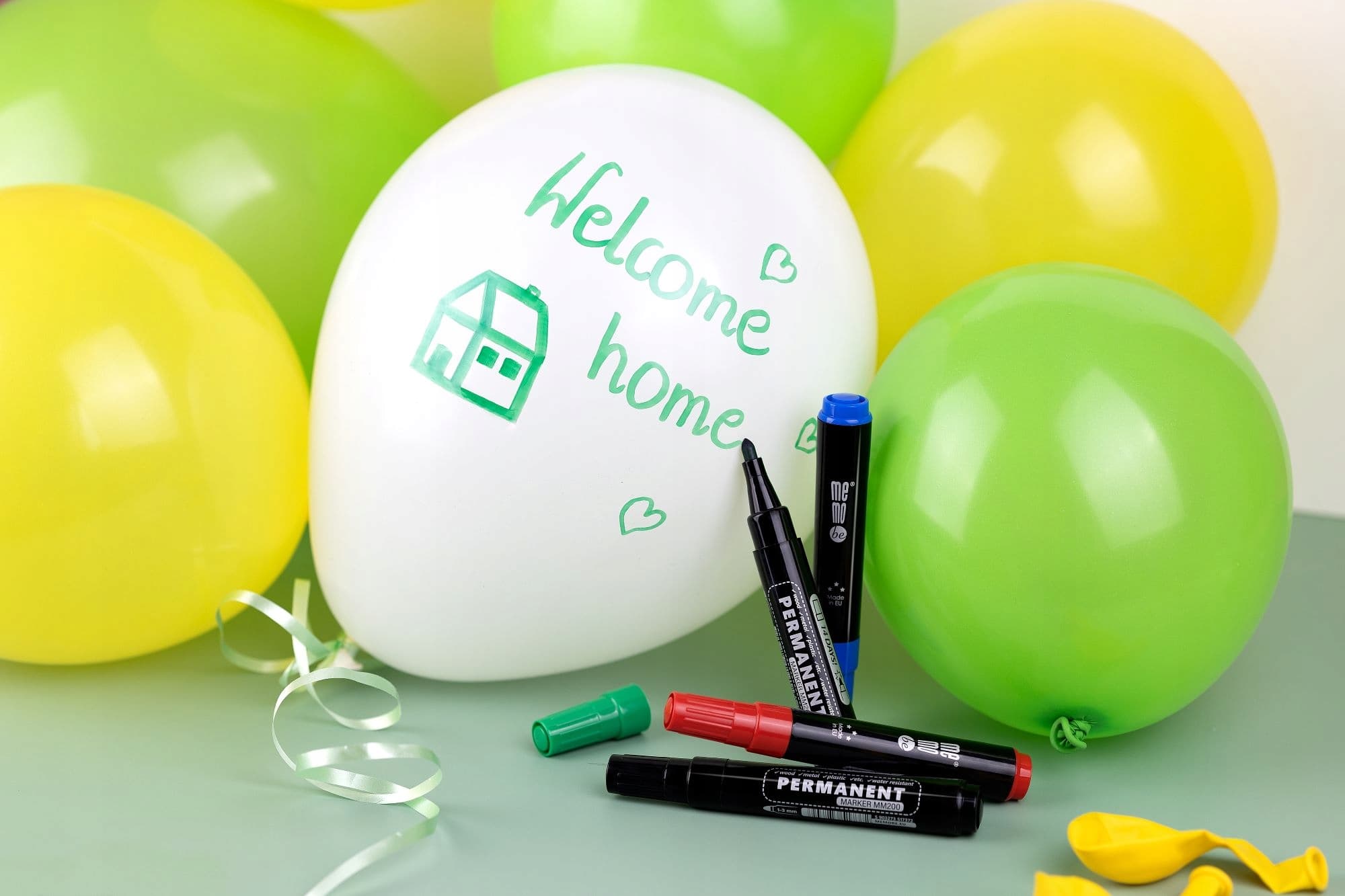 Marker permanentny M200 końcówka okrągła 3mm 4 kolory MM200-99 MEMOBE