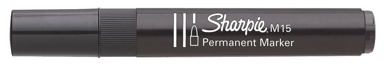 Marker permanentny M15 okrągły czarny SHARPIE S0192584