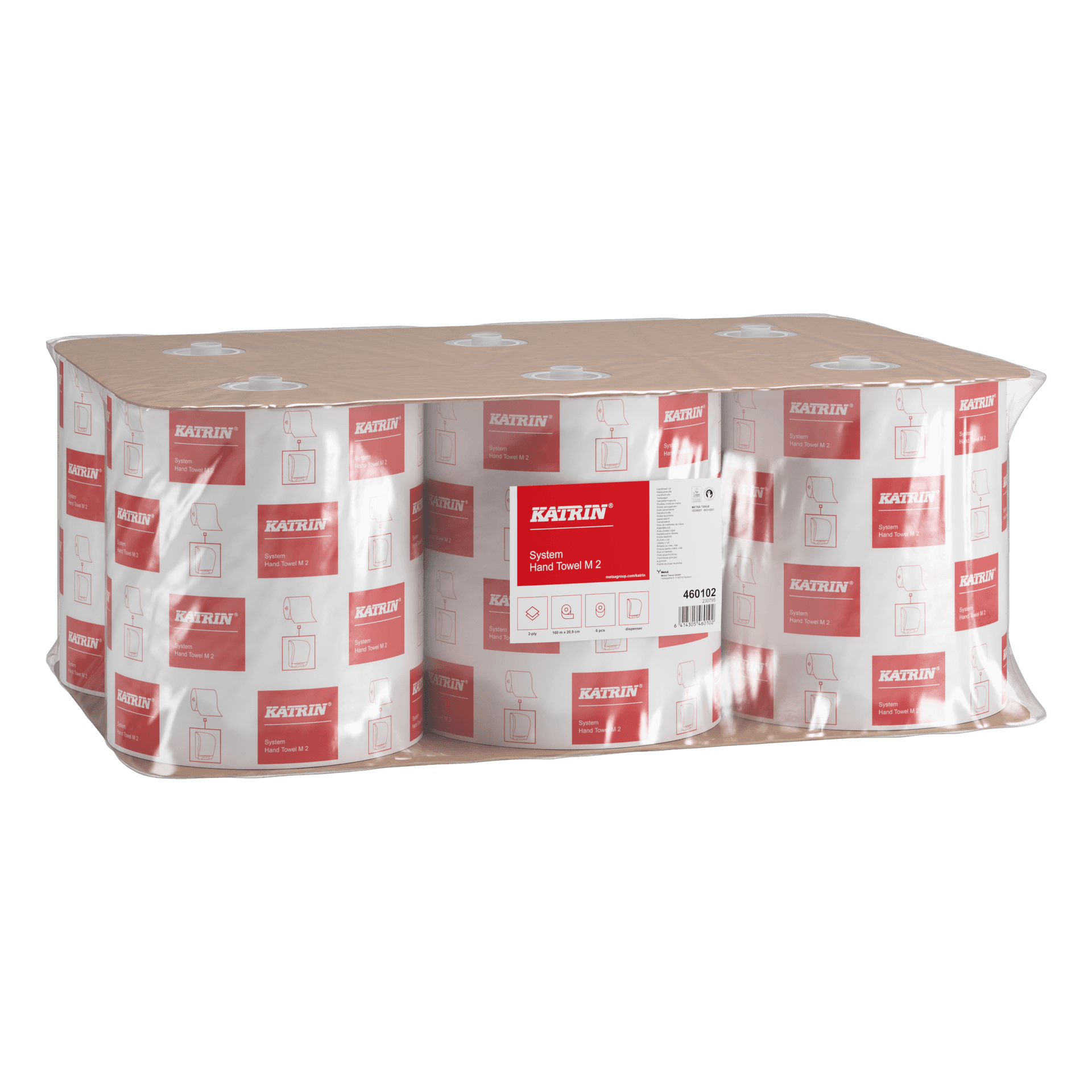 Ręcznik biały 21cm*160m 2w (6sztuk) M2 460102/460103 Katrin Classic