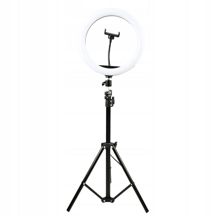 Statyw + lampa led ring 30cm + uchwyt na telefon (RLT-1201) DENVER