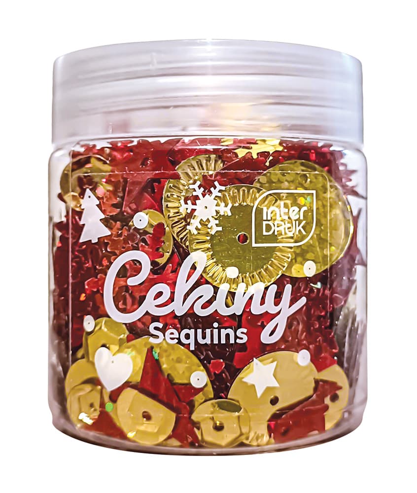 Cekiny do dekoracji 30g 12 szt. WINTER INTERDRUK
