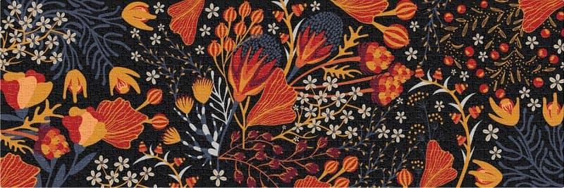 Puzzle panoramiczne 1000 Flowers 2 PUZPA1000FL2 INTERDRUK