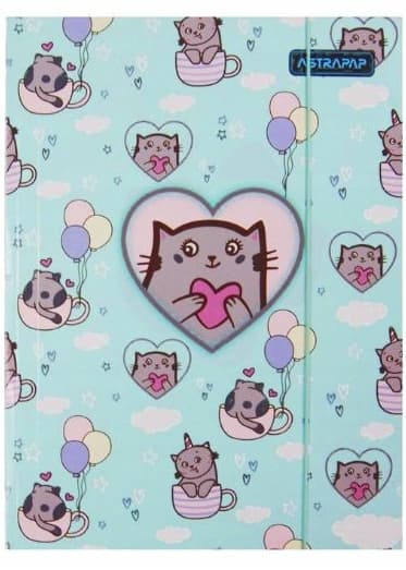 Teczka na dokumenty A4 z gumką PASTEL ANIMALS 108024001 ASTRA