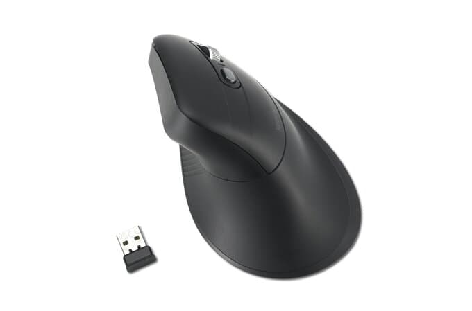 Bezprzewodowa mysz pionowa Pro Fit Ergo MY630 EQ z akumulatorem czarna K72482WW KENSINGTON
