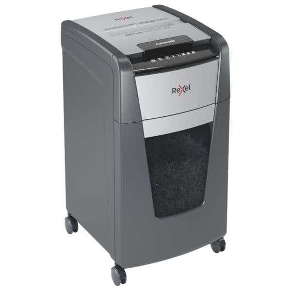 Niszczarka Rexel Optimum AutoFeed+ 225X P4, 225 kartek, kosz 60L2020225XEU