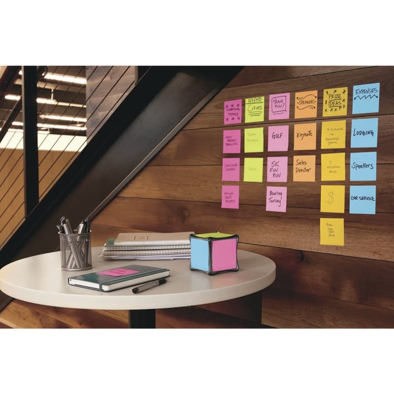 Bloczek samoprzylepny POST-IT 76x76mm mix kolorów 100 kartek 7100317840 3M