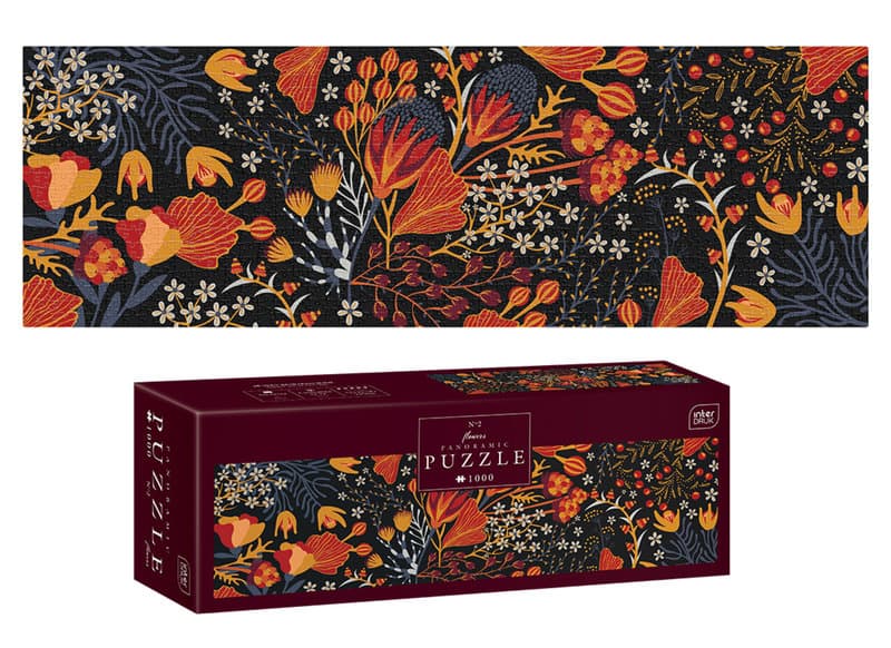 Puzzle panoramiczne 1000 Flowers 2 PUZPA1000FL2 INTERDRUK