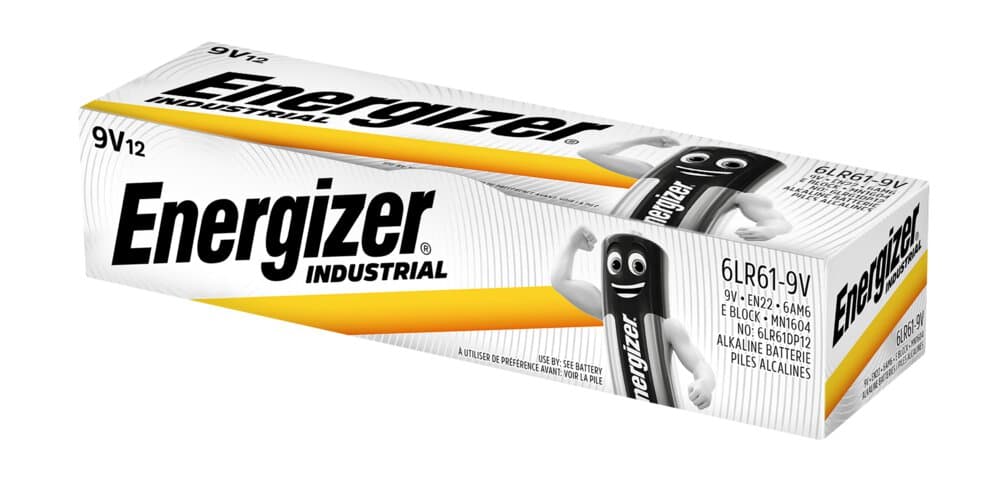 Bateria ENERGIZER Industrial 9V/6LR61 alkaliczna (12szt)