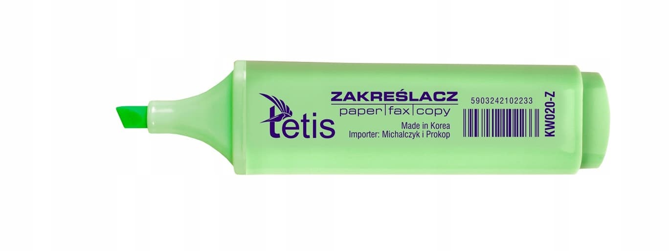 Zakreślacze pastelowe komplet 4szt. KW020-M4 TETIS