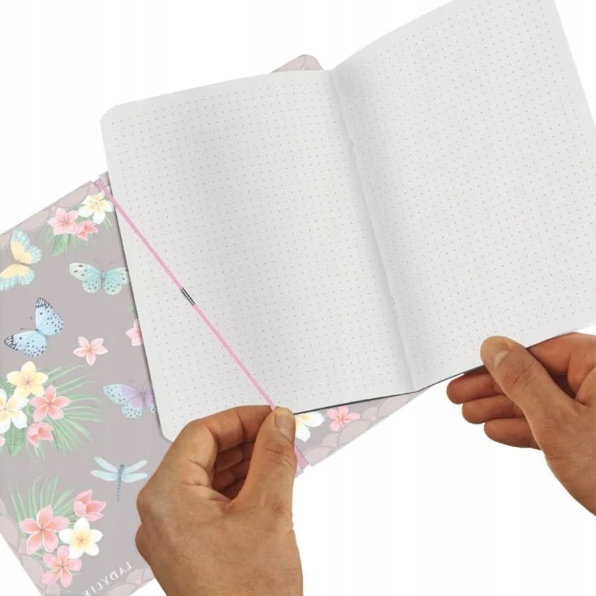 Notatnik Flex A5 40 kartek w kropki Notes Ladylike Butterflies 50044290 HERLITZ