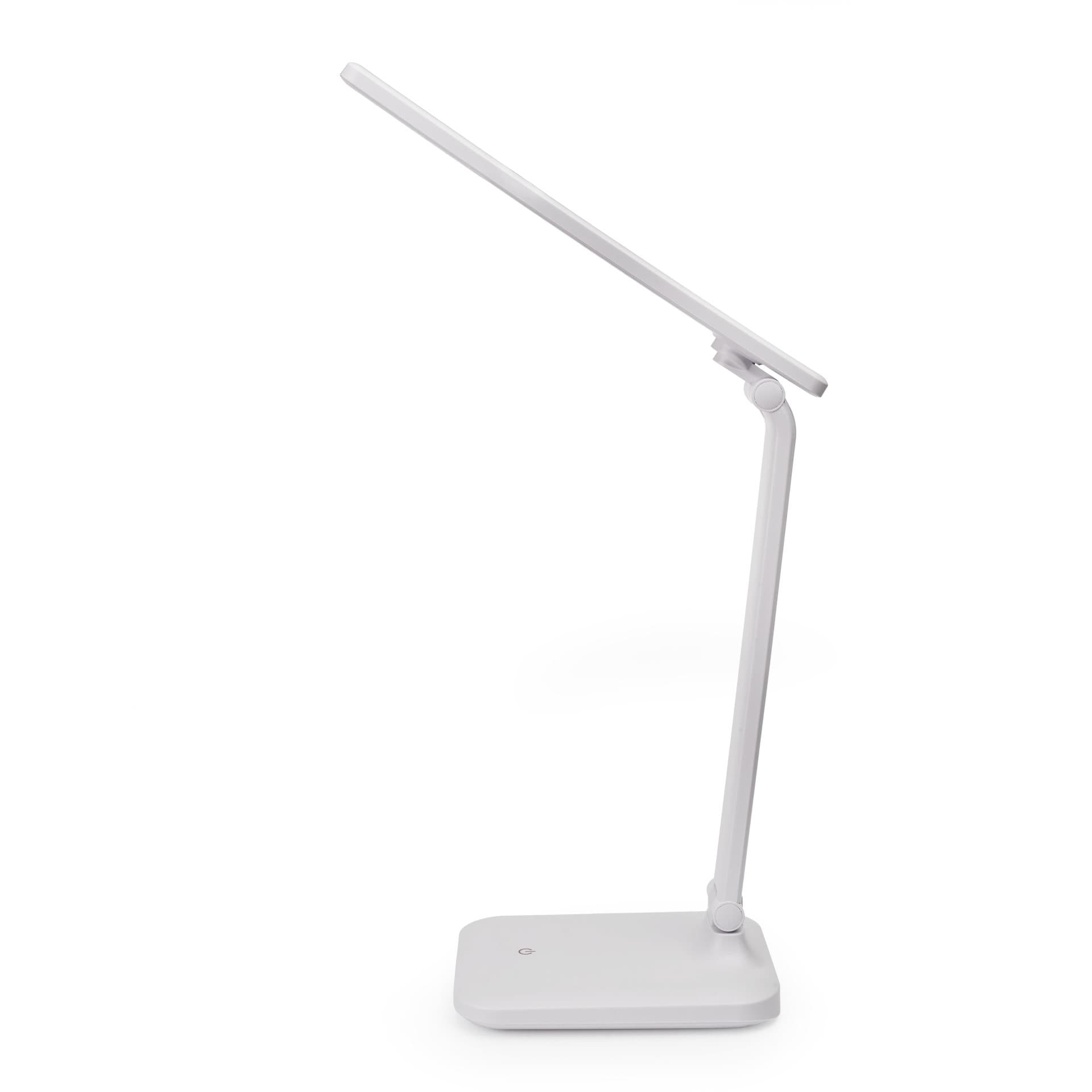 Lampka biurkowa led PLATINET REMUS biała 5W 250lm 4500K z gniazdem USB-A (46010)