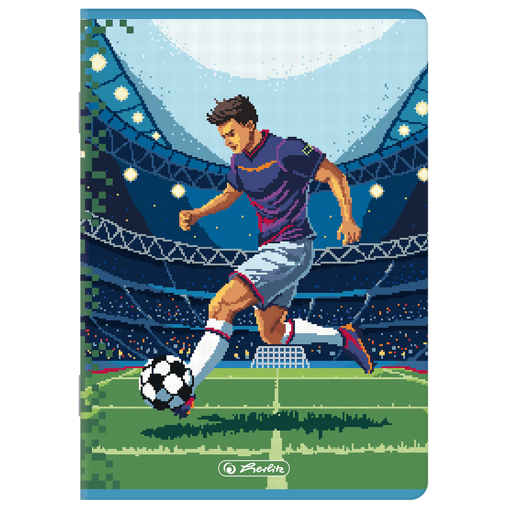 Zeszyt A5 32k kratka z marginesem PREMIUM PIXEL FUN 400206283 HERLITZ