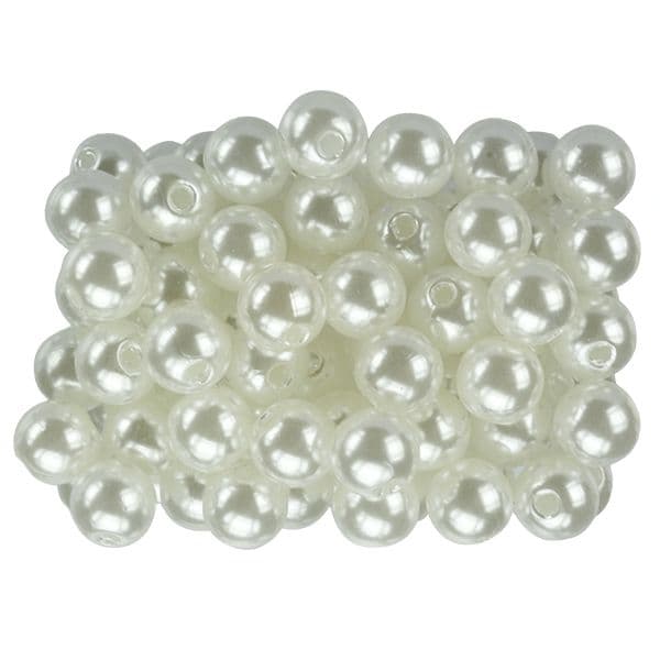 Perełki białe 8mm 40g 363617