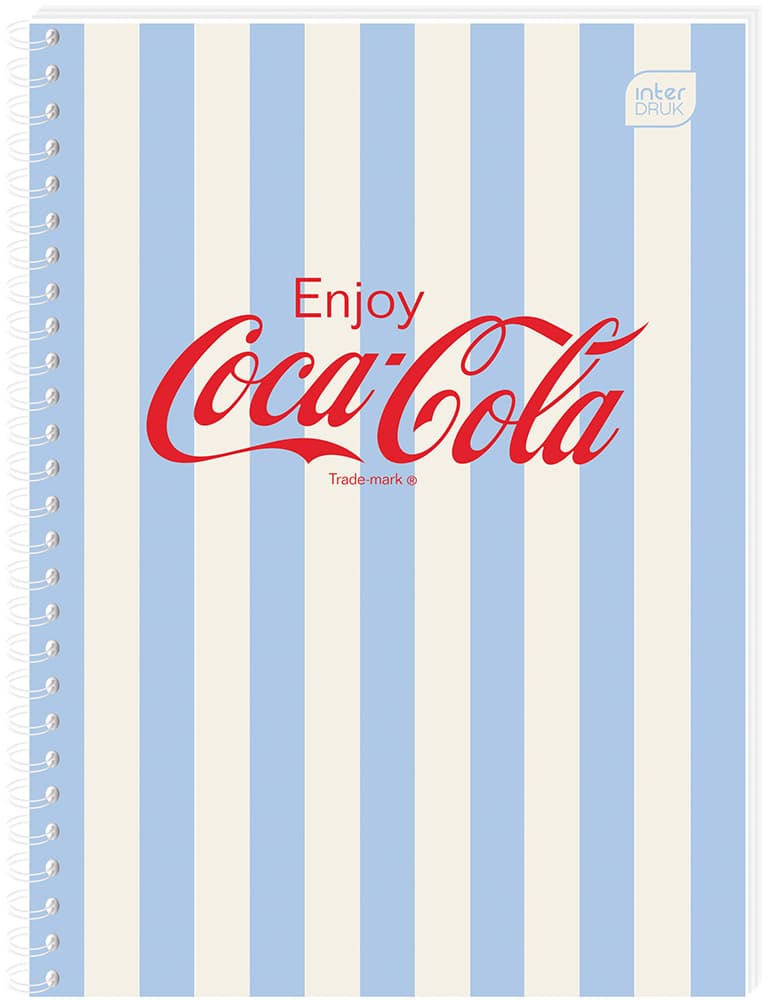 Kołozeszyt A6 80k kratka Soft Touch COCA COLA INTERDRUK