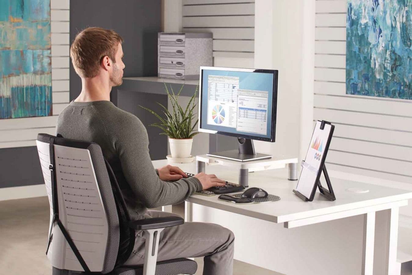 Podstawa pod monitor szara 91712 FELLOWES