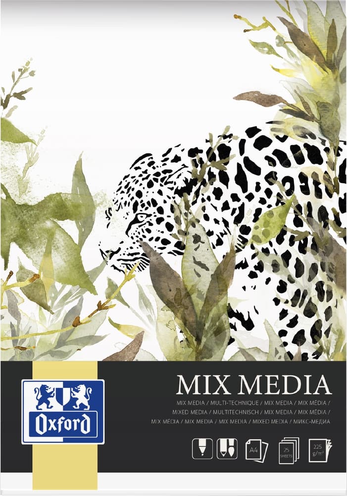 Blok malarski techniczny A4 MIX MEDIA 25 kartek 225g 400166123 OXFORD