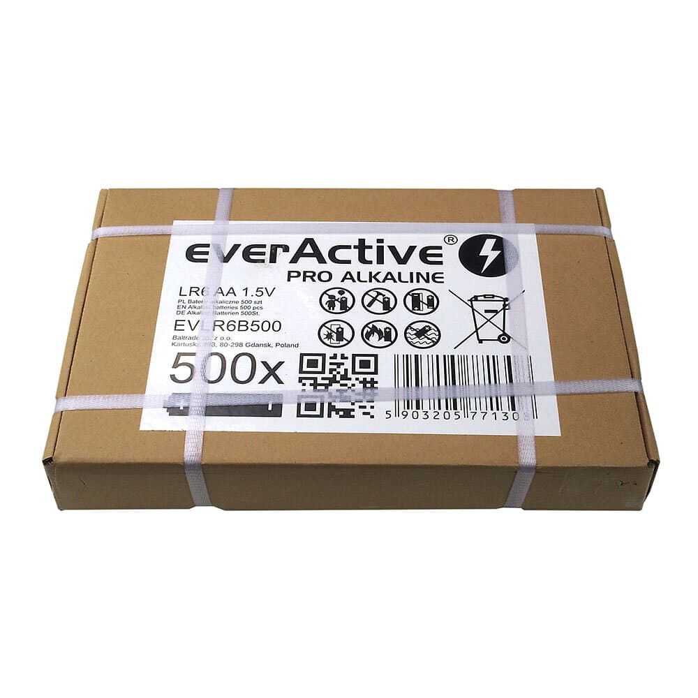 Bateria EVERACTIVE Pro Alkaline AA/LR6 alkaliczna pudełko (500szt)